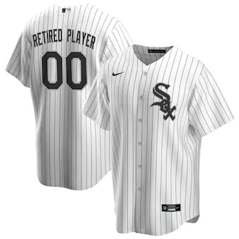 mens nike white chicago white sox home pick a player retire